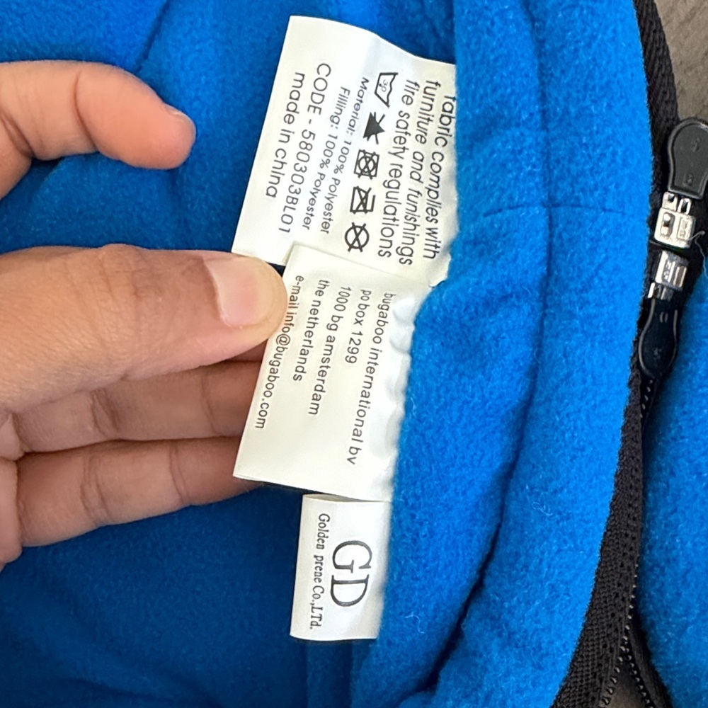Bugaboo bee cocoon Blue Baby Stroller Footmuff - Picture 8 of 13